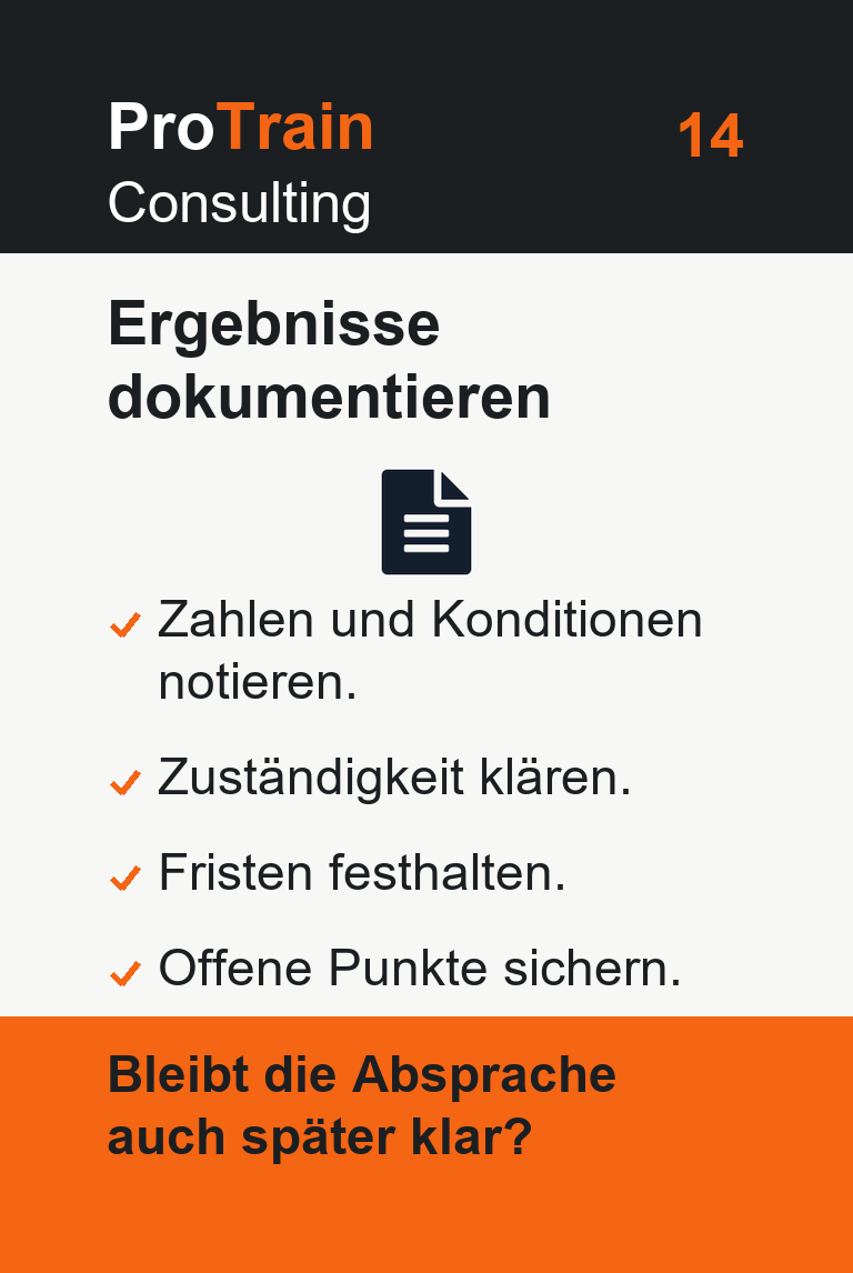 ProTrain Coachingkarte 14 von 33