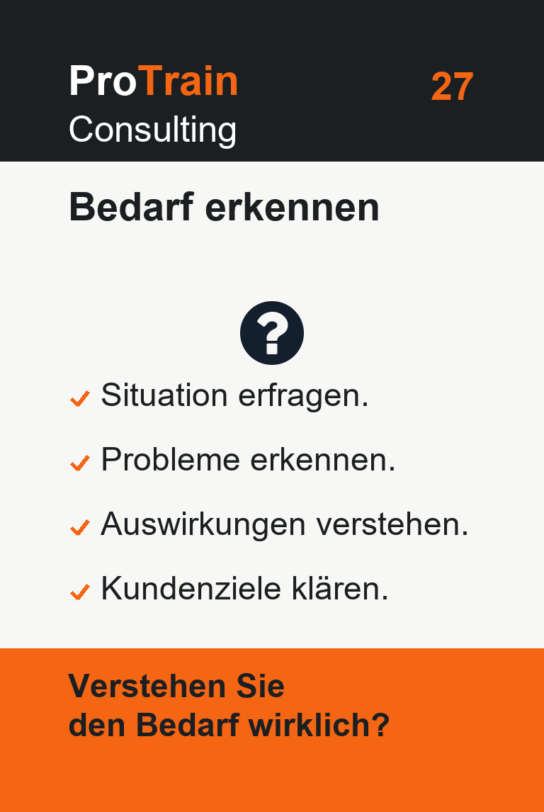 ProTrain Coachingkarte 27 von 33